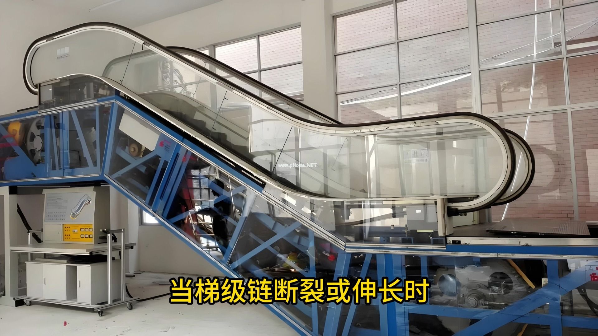 自动扶梯教学实训装置，自动扶梯部件安装与调整实训装置,自动扶梯实验教学设备
