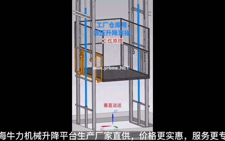 液压升降货梯工作原理